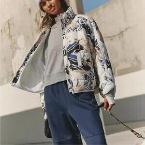 Free People Pippa Printed Packable Puffer